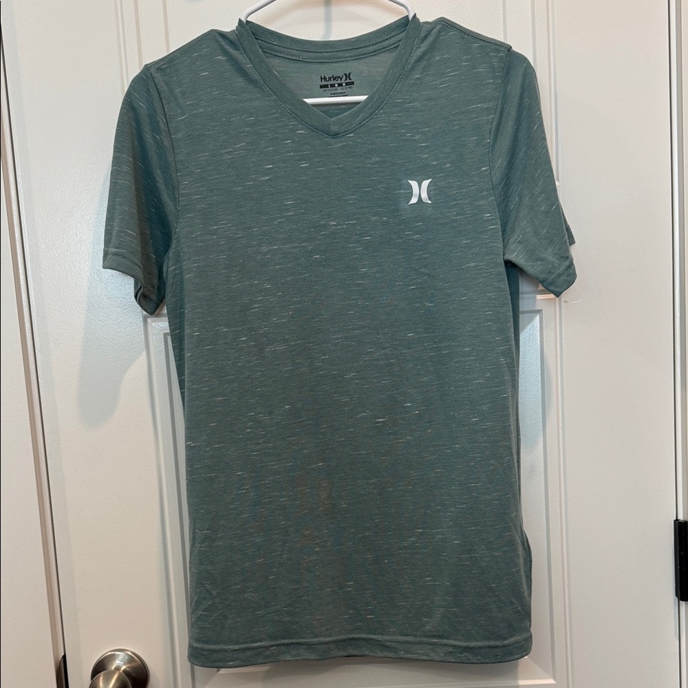 Hurley Teal Heather V-Neck Short Sleeve Tee